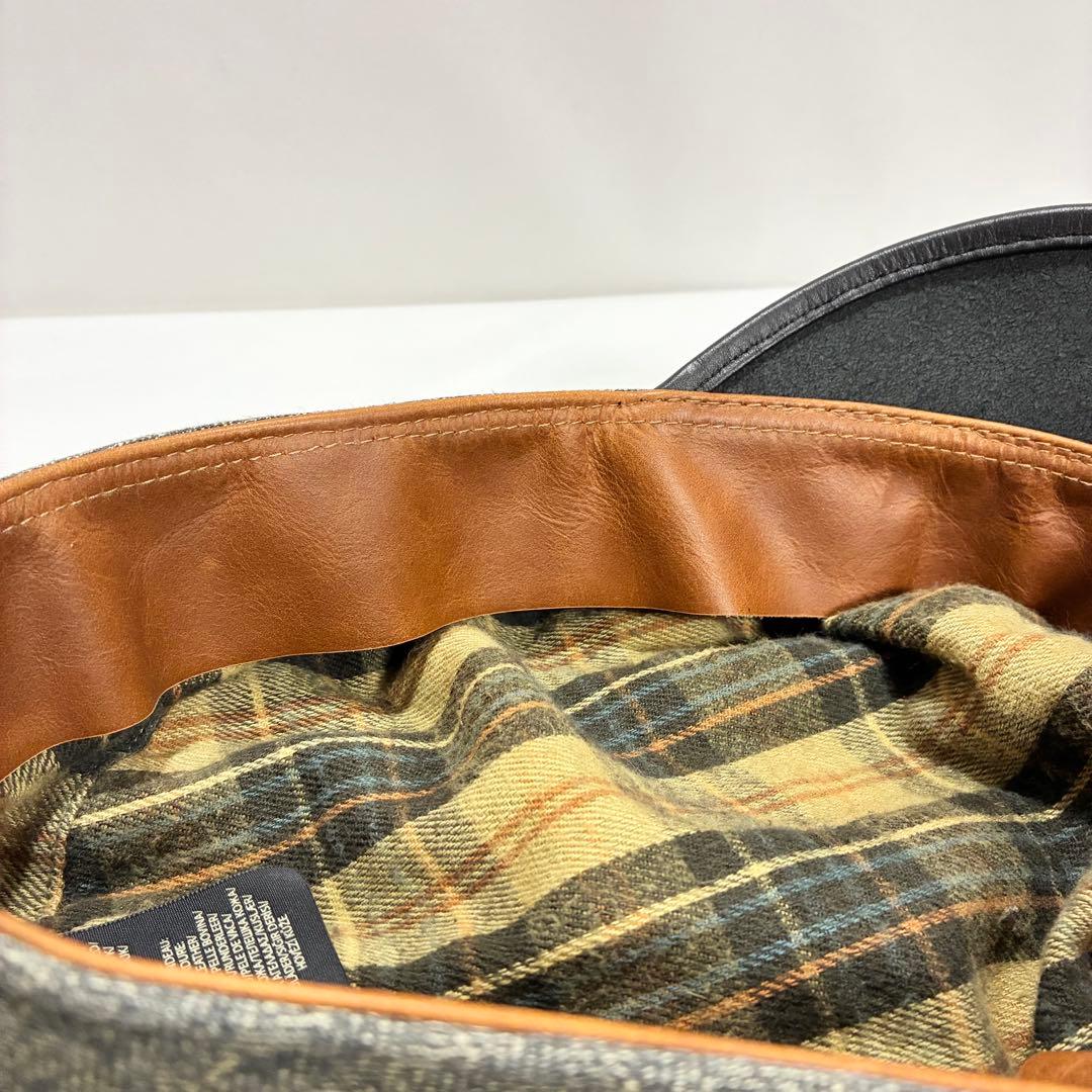 RRL ダブルアールエル レザートリム モーターサイクル キャップ