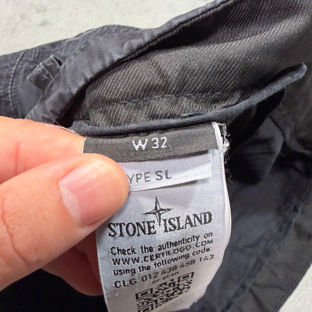 ストーンアイランド　カーゴパンツ　32サイズ　7415318WA ブラック