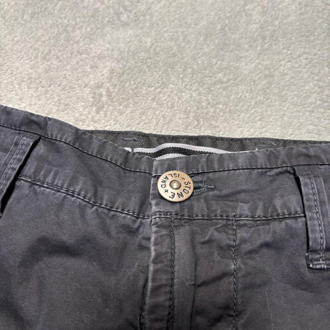 ストーンアイランド　カーゴパンツ　32サイズ　7415318WA ブラック