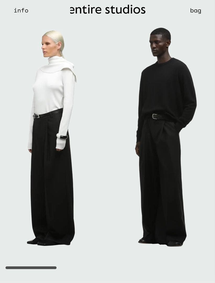 パンツ entire studios wide slacks