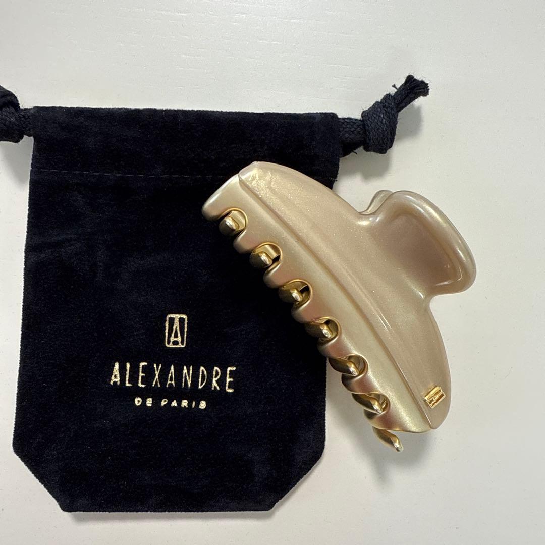 アレクサンドルドゥパリ M ヘアクリップ　人気のライトゴールド 完売品