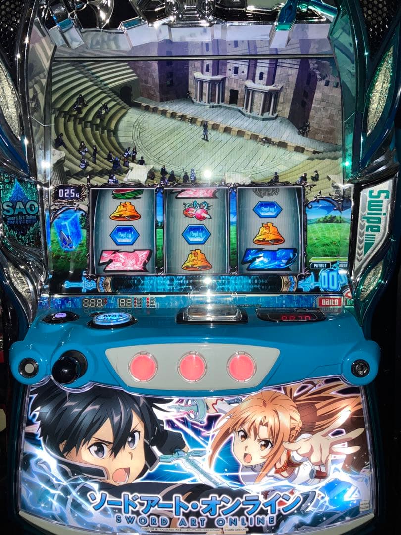 パチスロ実機　スマスロ　ソードアートオンライン　SAO