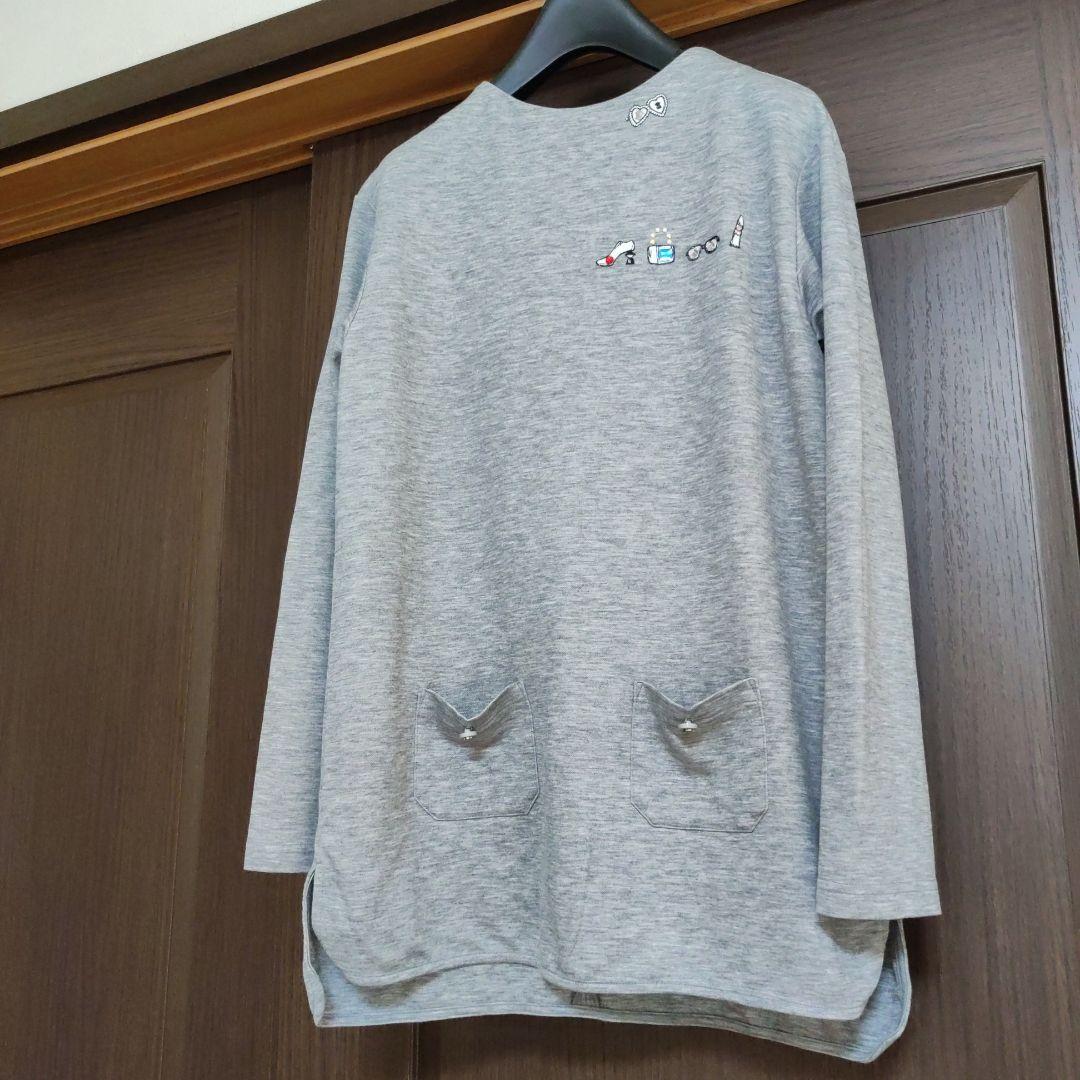 ピッコーネ　チュニック　刺繍　キラキラスパンコール　Tシャツ