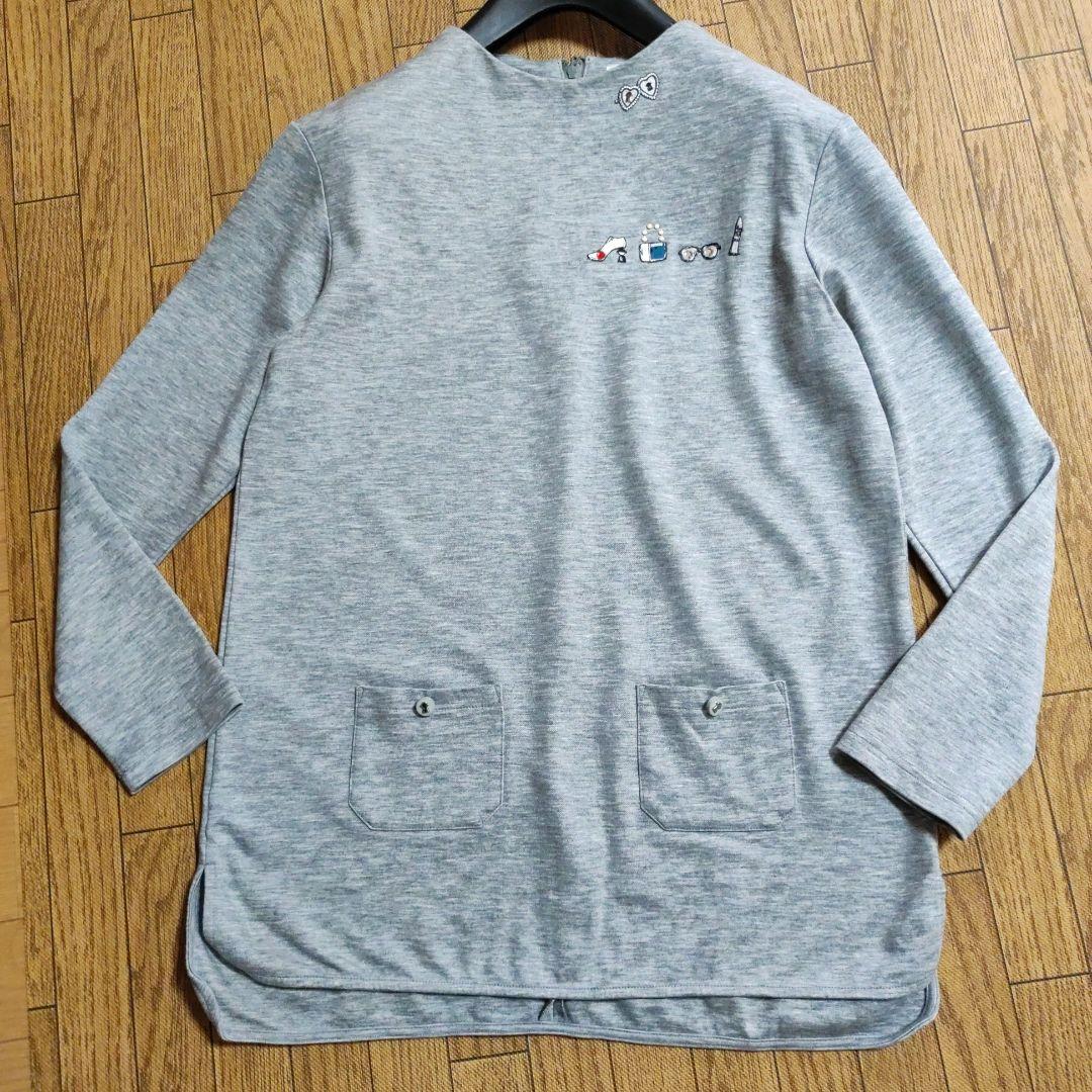 ピッコーネ　チュニック　刺繍　キラキラスパンコール　Tシャツ