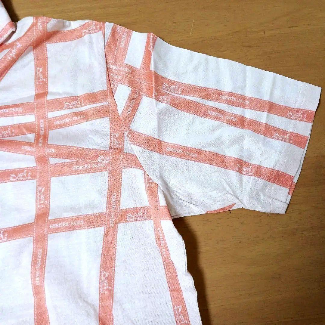 エルメス　マンジェラ　ボルデュック柄　HERMES　半袖　ポロシャツ