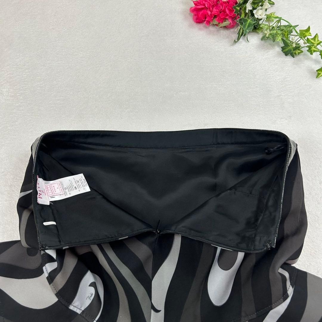 K713 美品 L エミリオプッチ イタリア製 フリル ミニスカート レディース