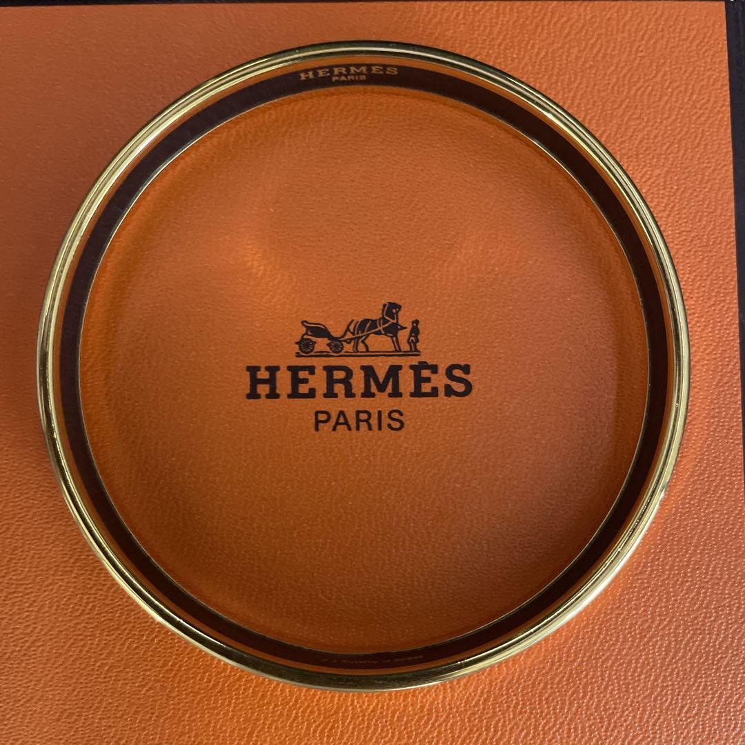 美品　正規品　エルメス エマイユ エナメルブレスレット バングル 七宝焼き