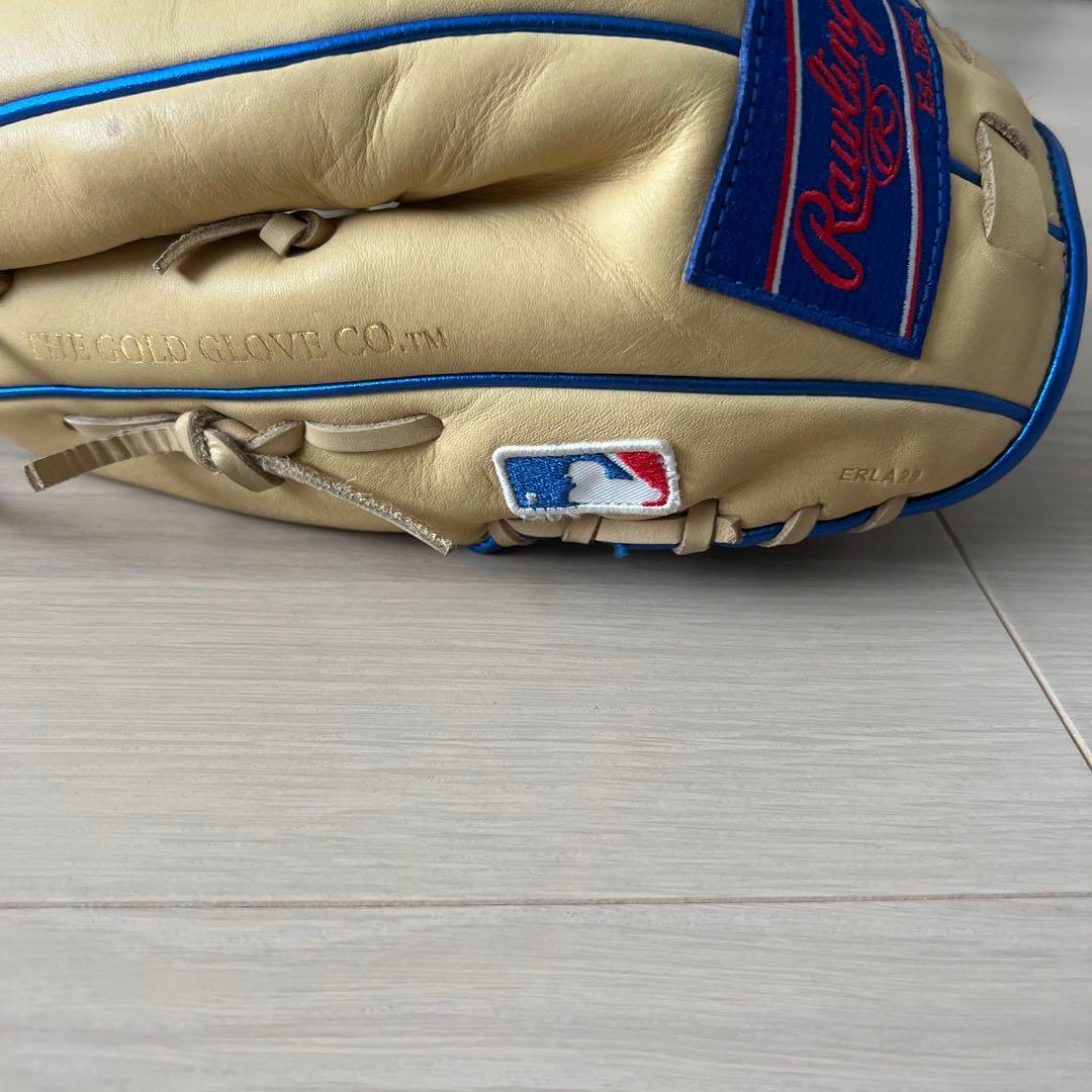 Rawlings 軟式グローブ 特別仕様 ベージュ/青
