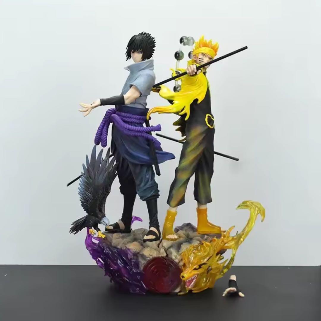 NARUTO - ナルト - & サスケ フィギュアセット 全高 約37cm