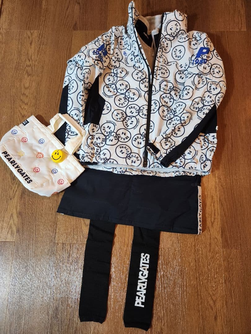 【超美品】PEARLY GATES ダークネイビー 中綿スカート 防寒 ダウン