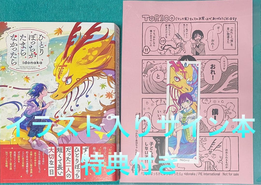 ひとりぼっちがたまらなかったら idonaka 直筆イラスト入りサイン本 新品3