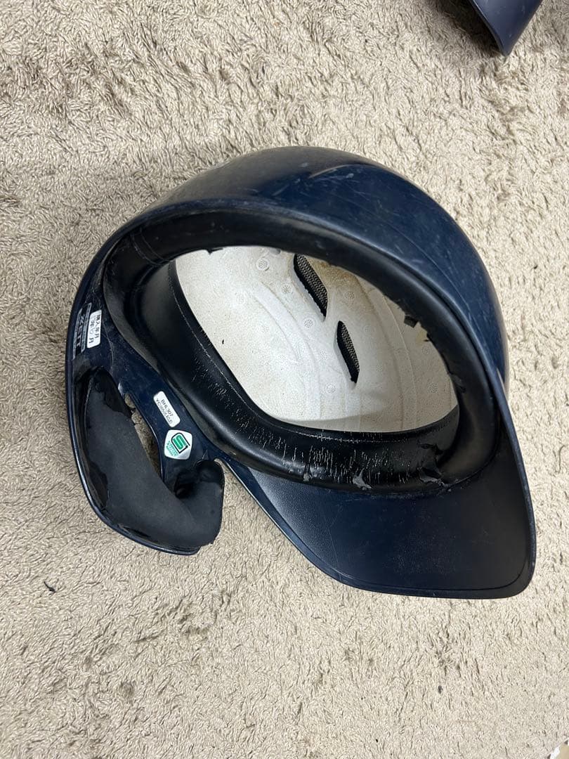 ヘルメット10個セット【中古】 ミズノのケース7枚付