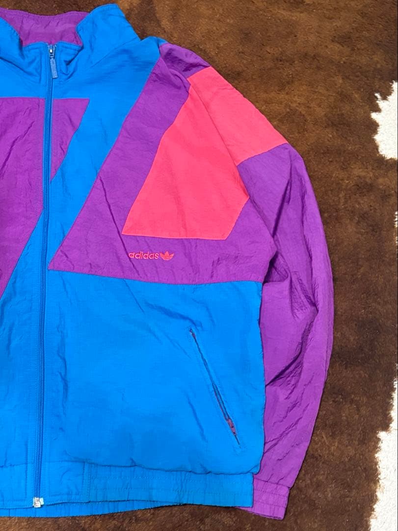 美品 old adidas 銀タグ 80s vintage ナイロンジャケット