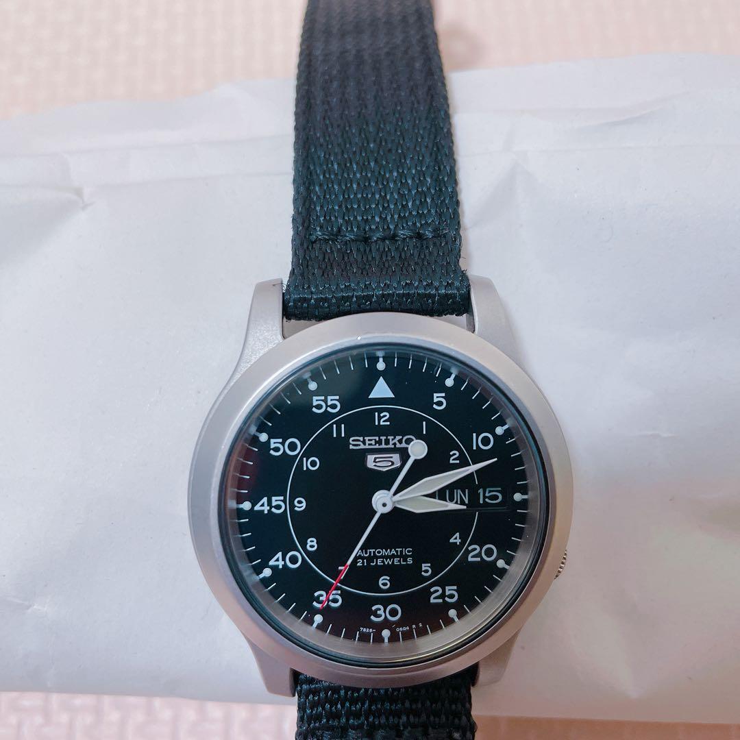SEIKO 5 SNK809K2 自動巻 ミリタリー