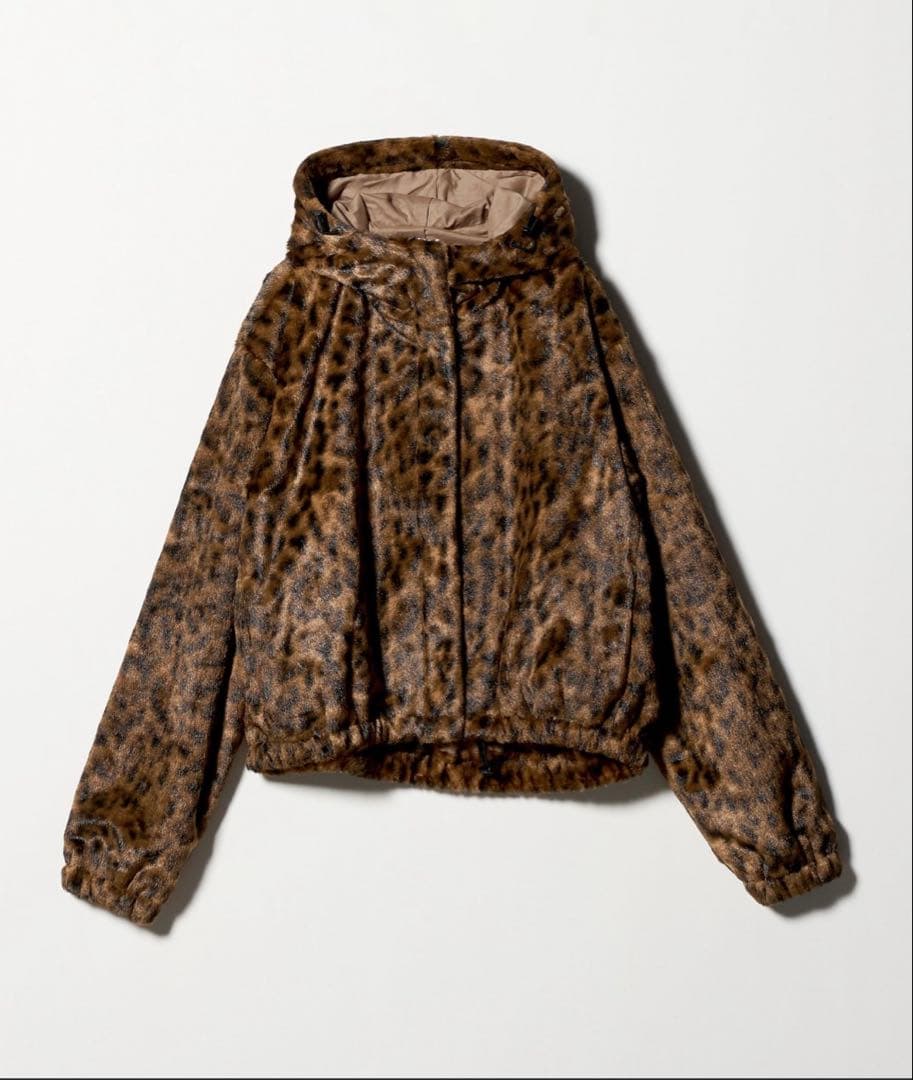＜6(ROKU)＞フェイクファー レオパード ブルゾン 38