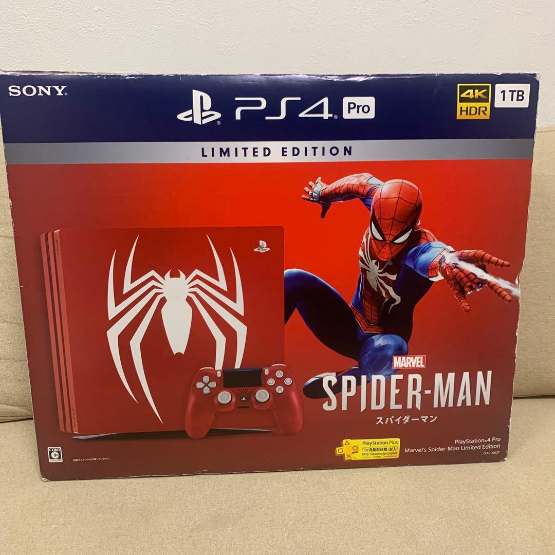 PS4　pro　スパイダーマン リミテッドエディション プレステ4　プロ 本体