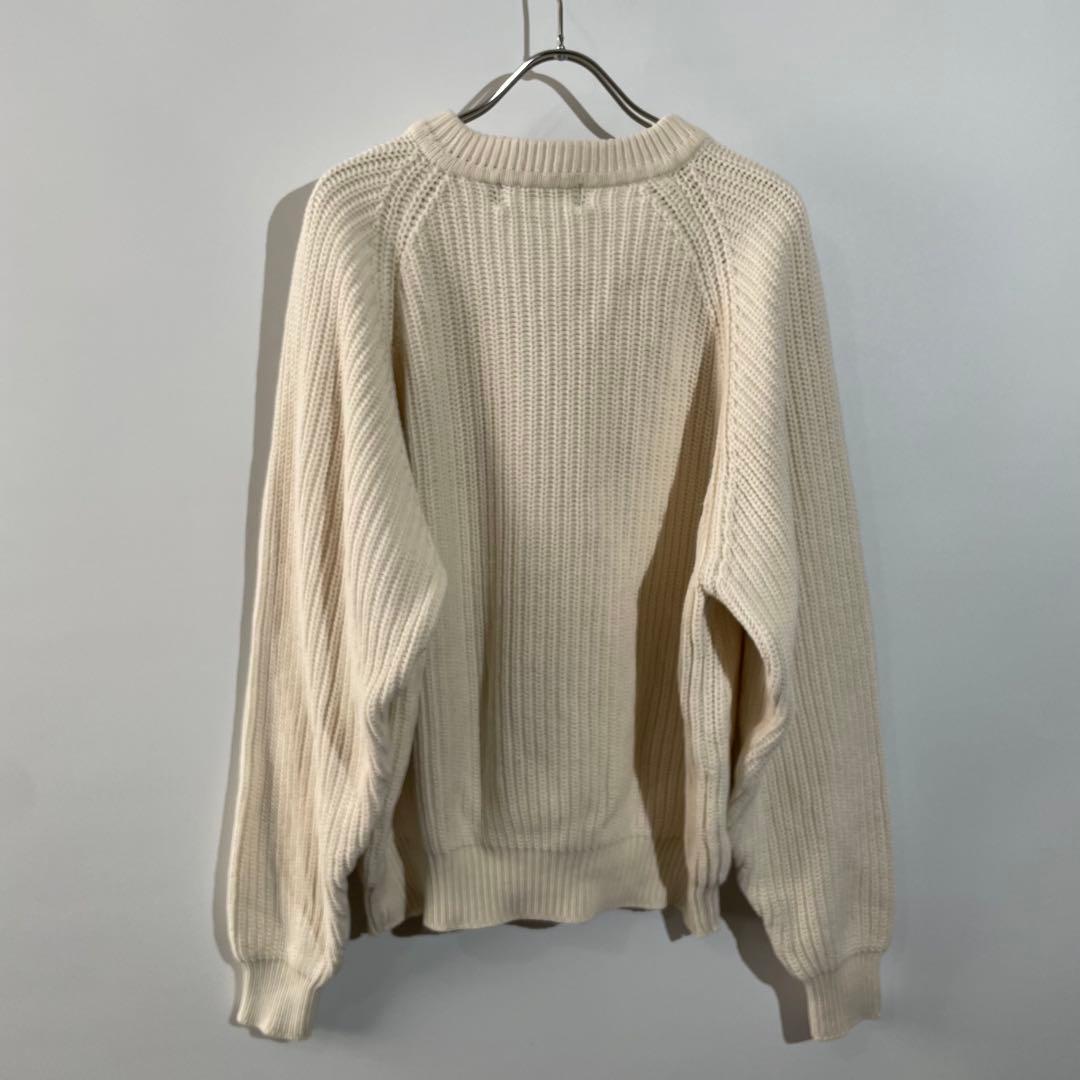 80s eddie bauer コットンニット　黒タグ　XL