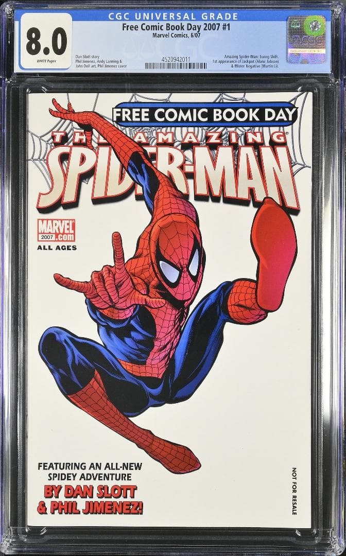 アメコミリーフ FCBD 2007 CGC 8.0