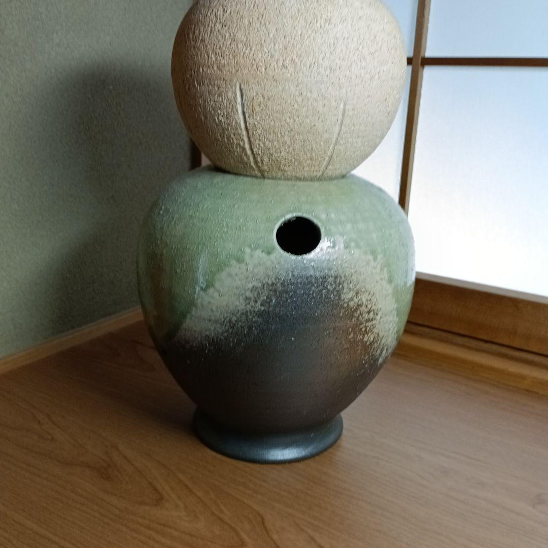 信楽焼　水琴窟 　大器の器　　卓上水琴窟