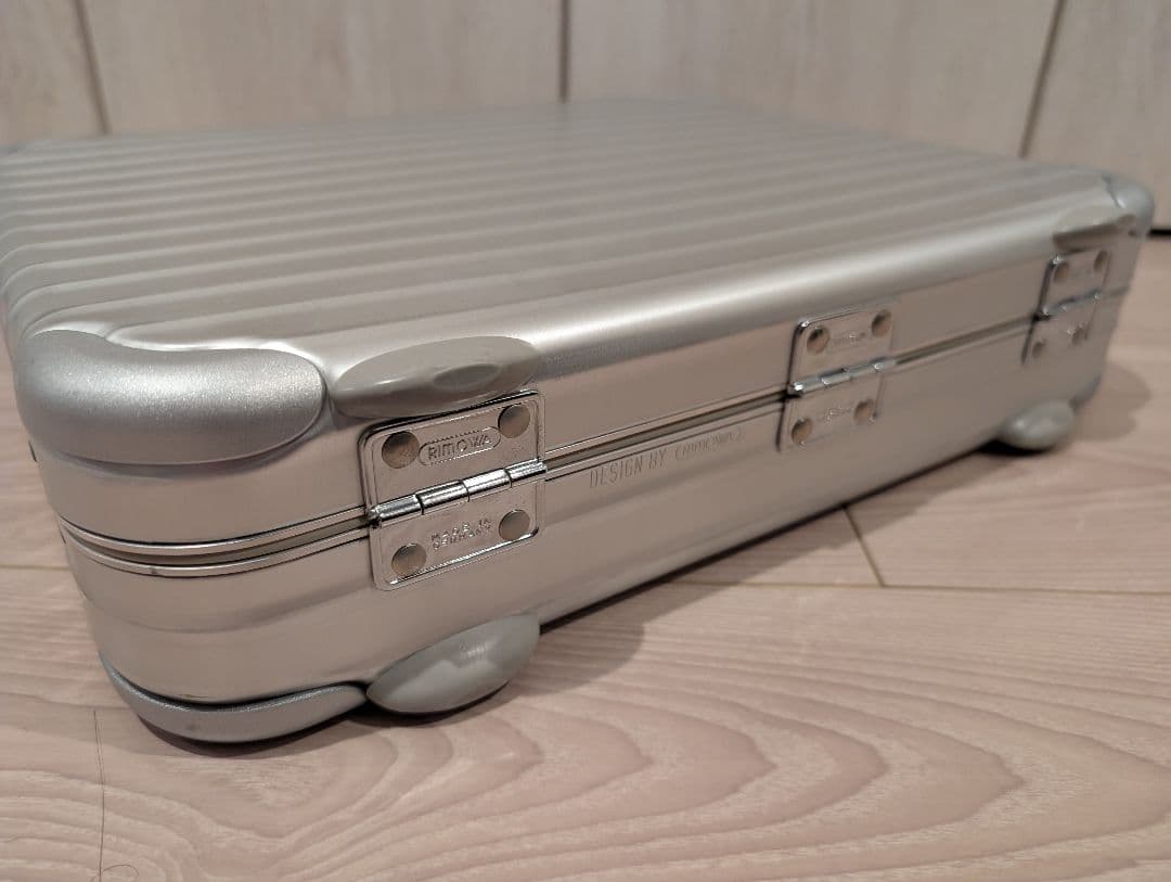 RIMOWA 2way アタッシュケース トパーズ 青ロゴ 廃盤【中古美品】