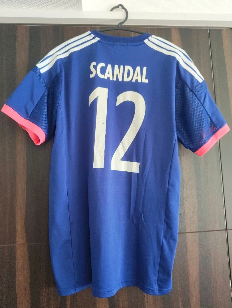 SCANDAL ゲームシャツ　サッカーシャツ　日本代表モチーフ