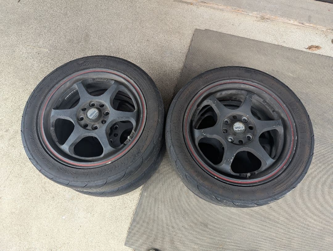 5ZIGEN キャノンボール 4本セット 15×5J 黒赤