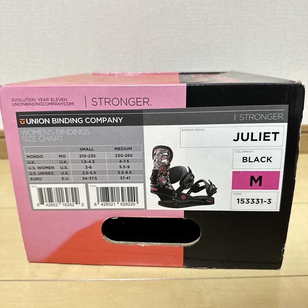 未使用 UNION ユニオン JULIET ジュリエット Mサイズ ビンディング