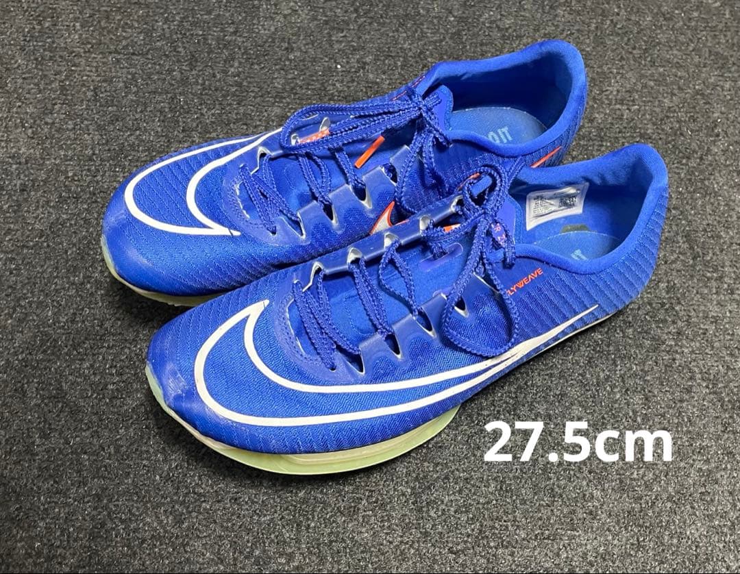 再*人様 Nike エアズーム マックスフライ1 青 パンク無し 美品【27.5
