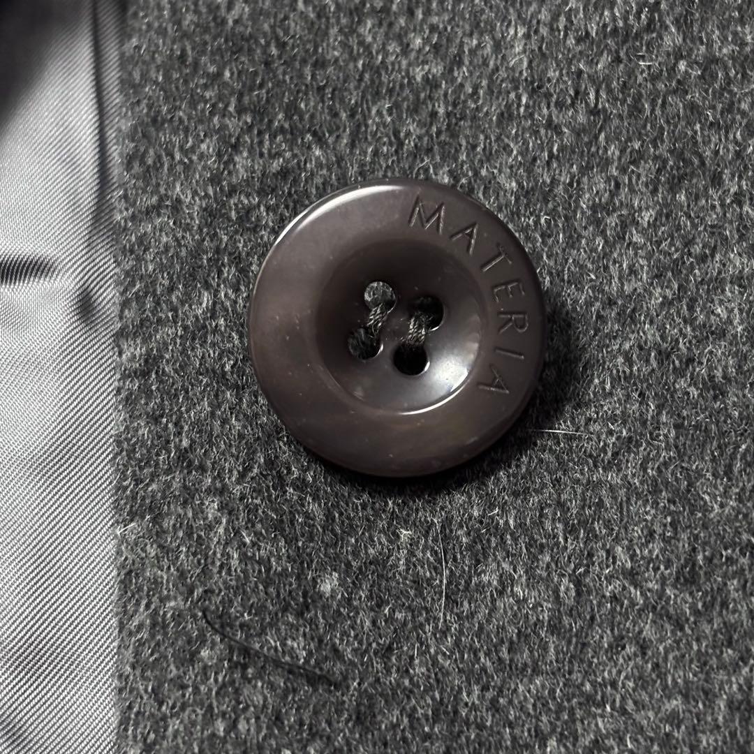 マテリア ブルーフォックス アンゴラウールコート ベルト付き