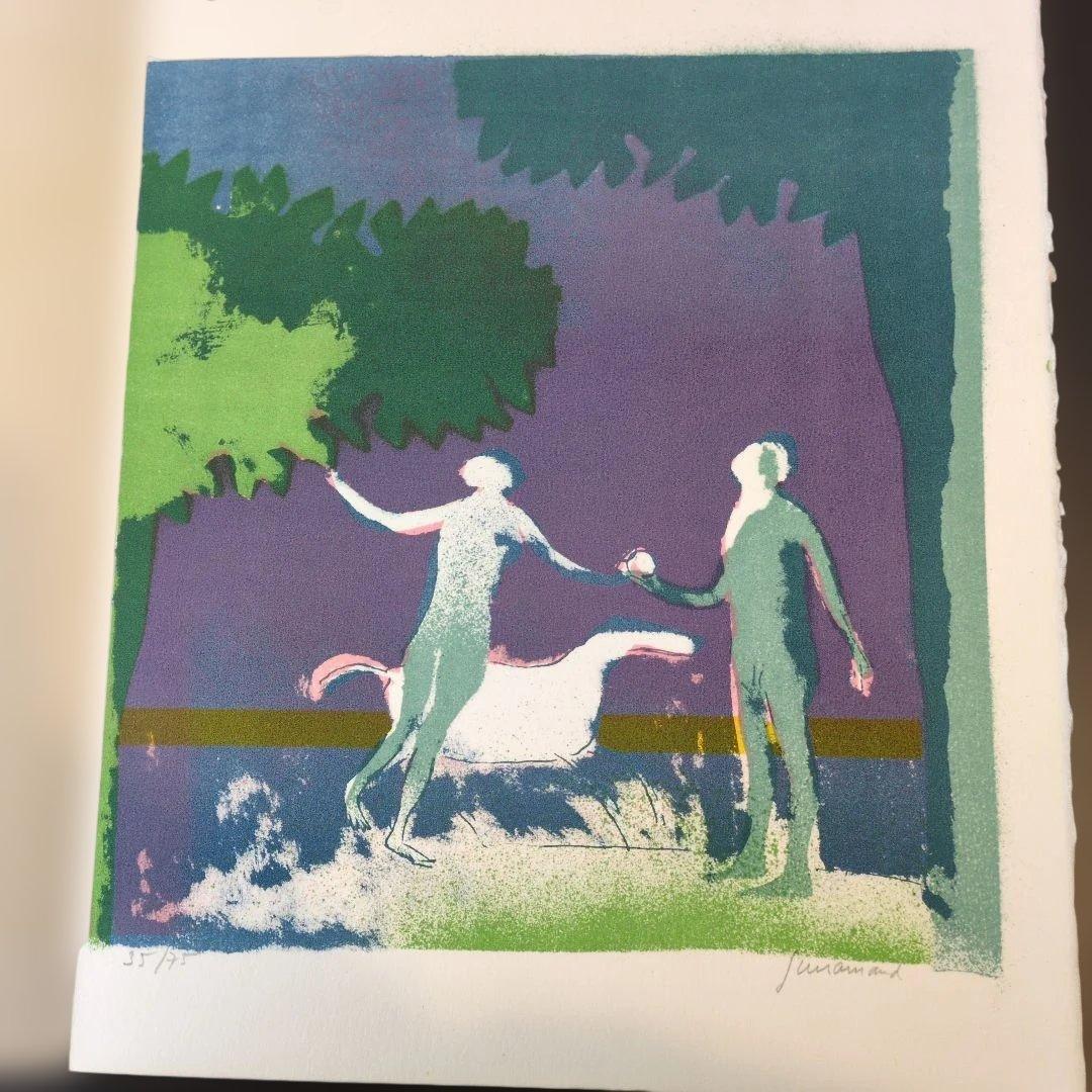 洋書 ポール・ギヤマン画集　限定75部　リトグラフ付 サイン入