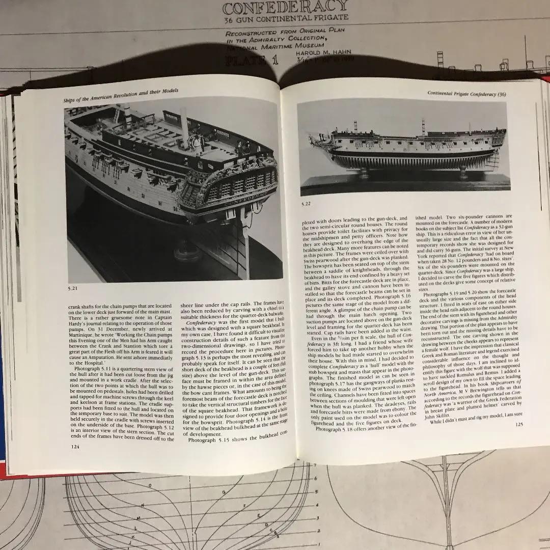 Harold Hahn著：帆船模型参考洋書,CD&Confederacy図面8枚
