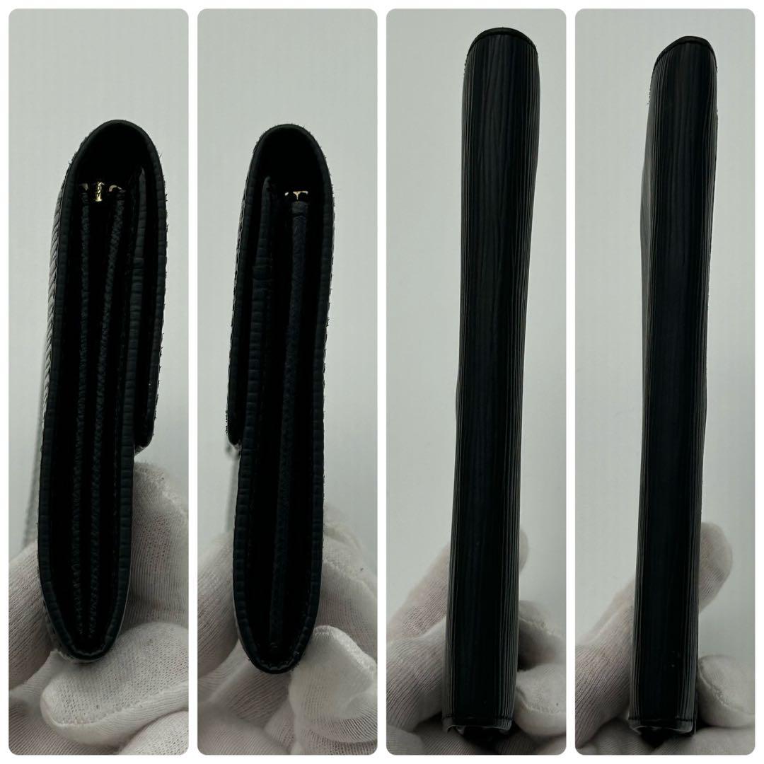 ルイ ヴィトン エピ ポシェット ポルトモネ クレディ ノワール 黒 長財布