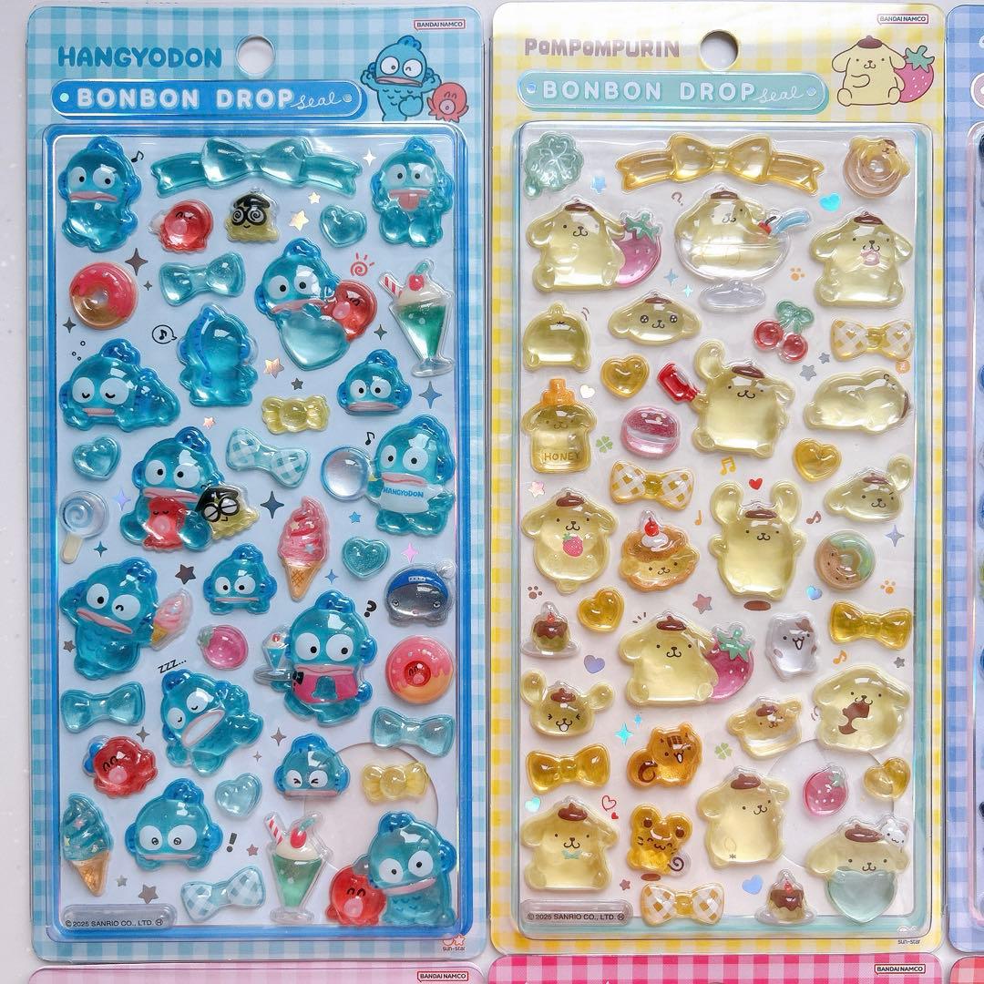 【国内正規品】ボンボンドロップシール サンリオ 第2弾　コンプリート 全8種