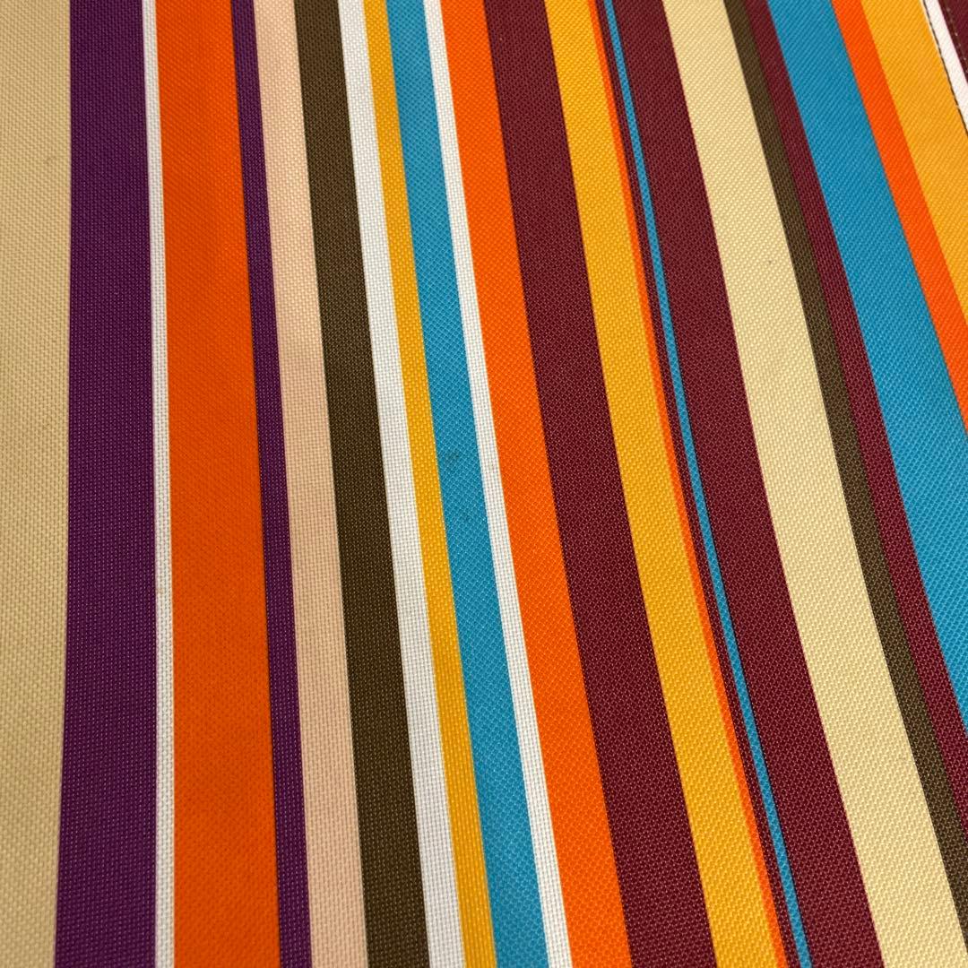 ロゴスアウトドアベンチ　オレンジストライプ