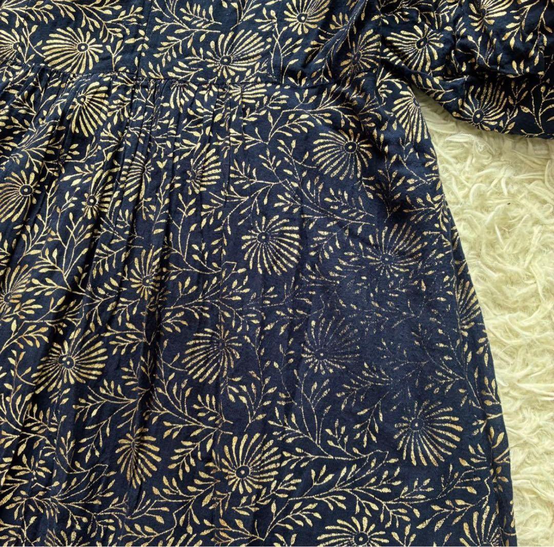 ヌキテパ　 コットンボイルフラワープリントワンピース　23ss