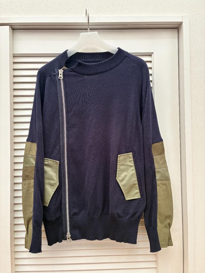 sacai/サカイ　ネイビーコットンブルゾン
