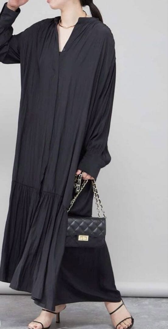 ジャーナルスタンダード　レサージュ新品2025A/W デシンマキシワンピース