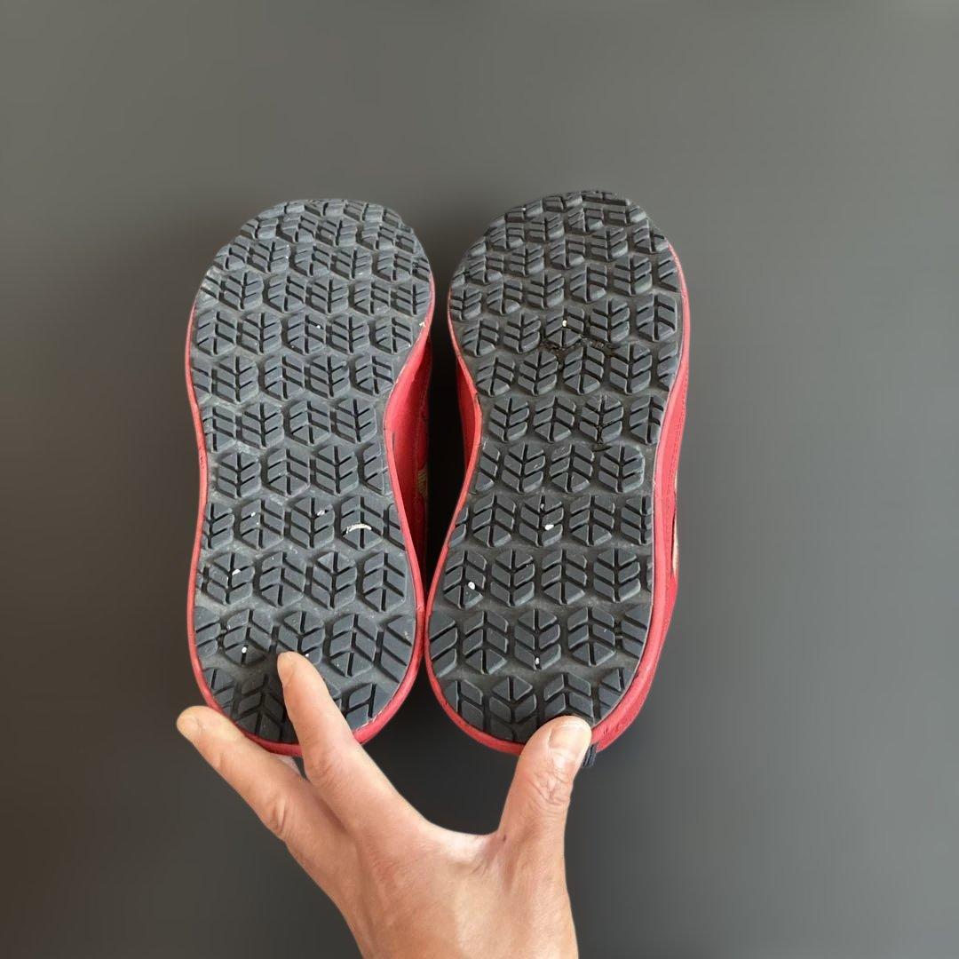 Mizuno レッド 安全靴 ベルクロ