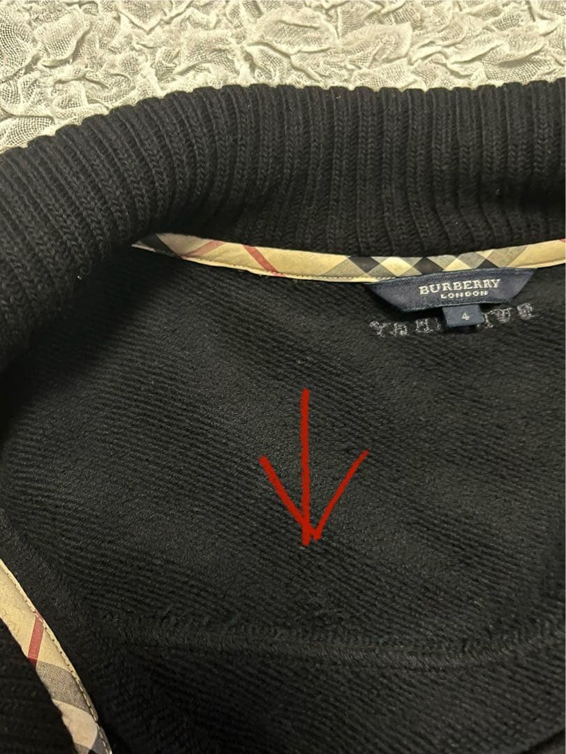 BURBERRY バーバリーロンドン スウェット ブルゾン 黒 ジャケット