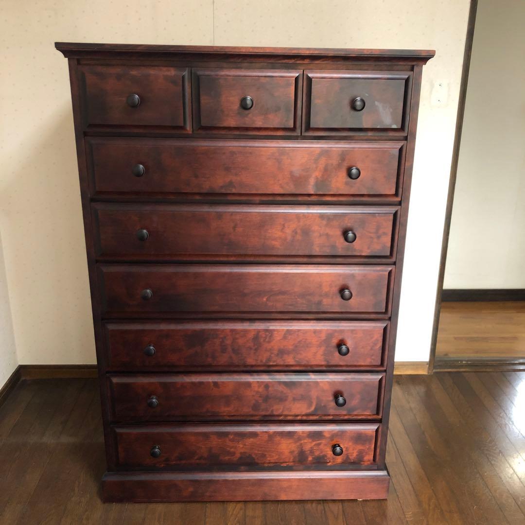 ※あいかわ※北海道民芸家具　整理箪笥　6段　チェスト