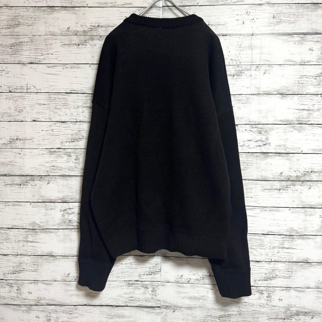 大人気　OY モディファイ　オードリーニット　ベアー　萌袖　ブラック　Lサイズ