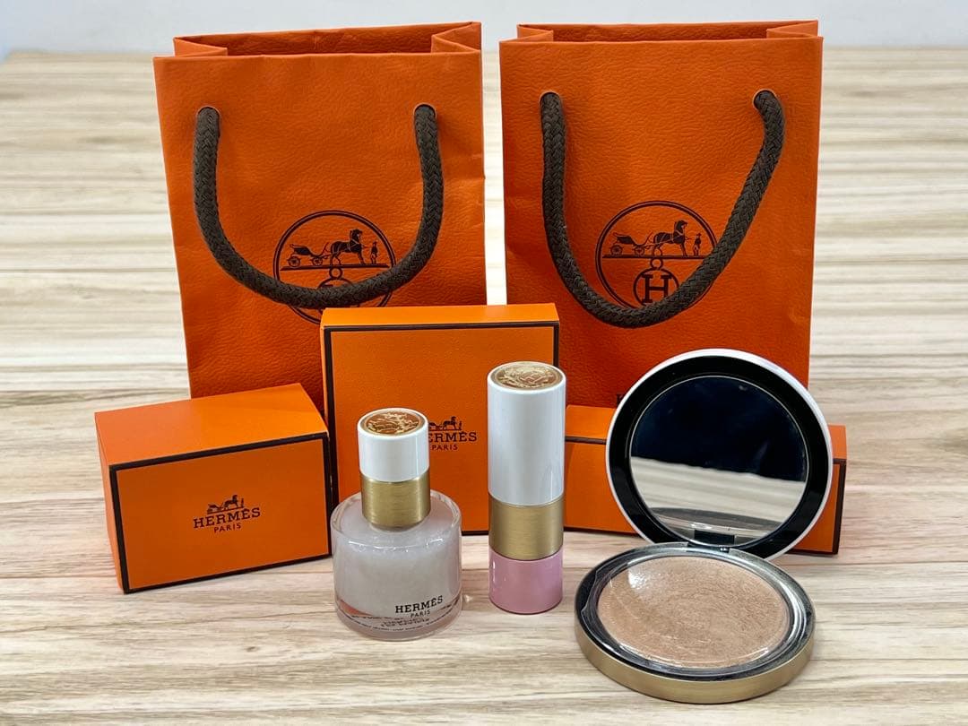 HERMES エルメス リップ ネイルカラー フェイスパウダー 3点セット