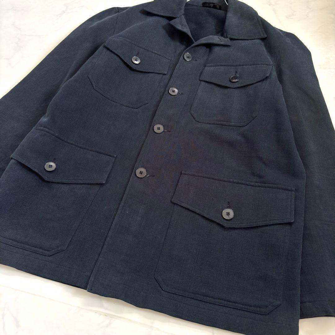 アニエスベーオム カバーオール 90s フランス製 コットン ネイビー 46