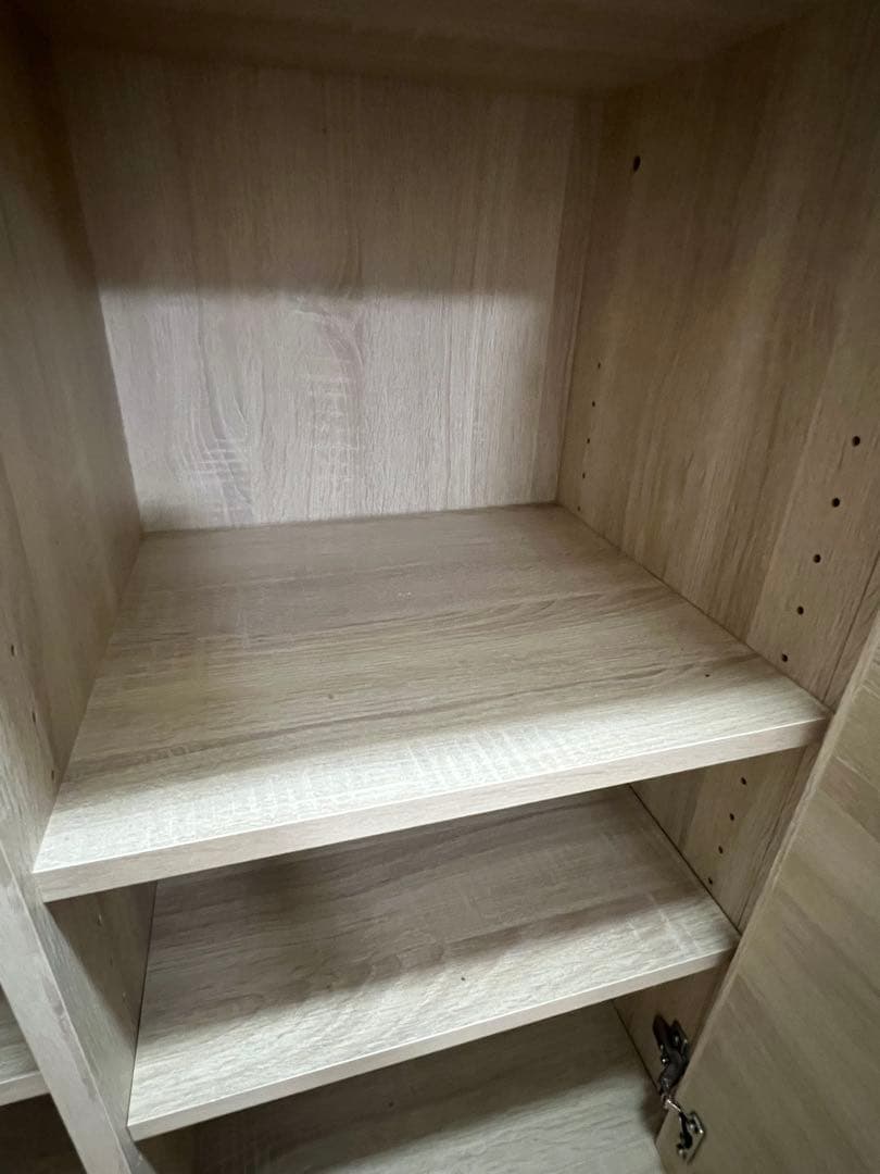 11/3処分【北欧シリーズ】キッチンカウンター　食器棚