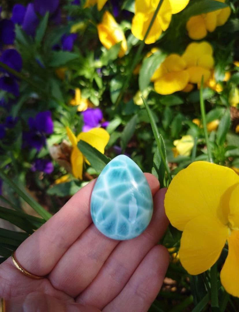 ★【 １４ｇ 】★ ラリマー ★ 高品質 ★ 美品 ★ 雫型 ★