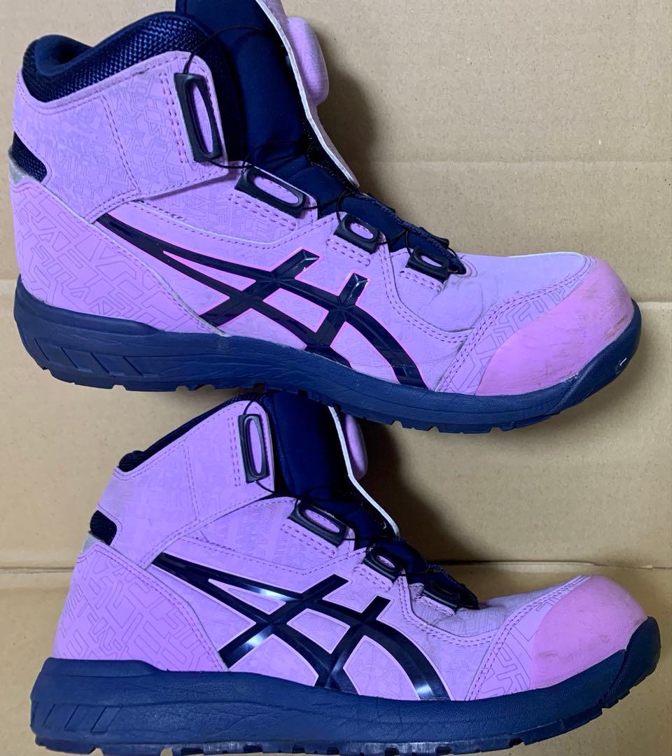 【レア】asics安全靴WINJOB CP304 オンライン限定色　美品　幾何学