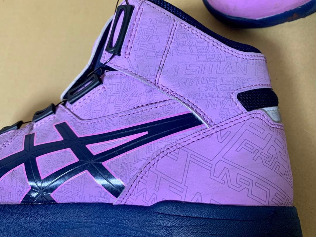 【レア】asics安全靴WINJOB CP304 オンライン限定色　美品　幾何学