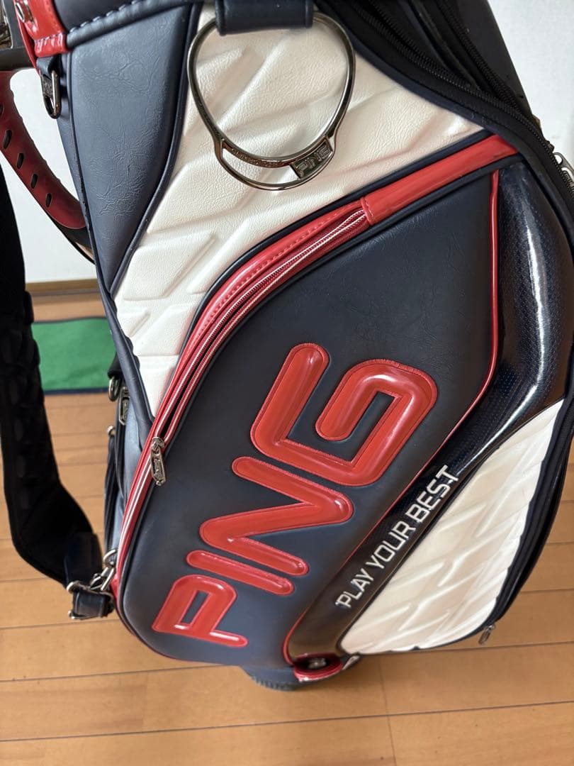 訳あり　ピン　キャディバッグ ラグジュアリー　3点式　プロモデル　9.5 5分割