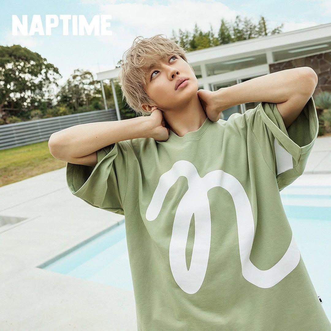 Naptime. プリントBIG Tシャツ KHAKI サイズM