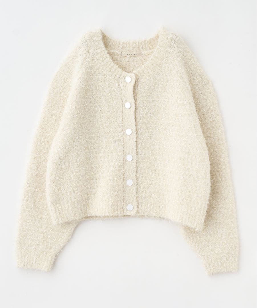 stola キラキラフェザーニットカーディガン